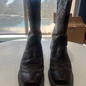 Justin Boots Dark Brown Cowboy Boots